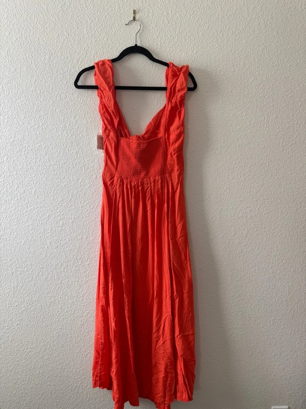 Free People Women’s Red front tie Summer Dress - Picture 4 of 5